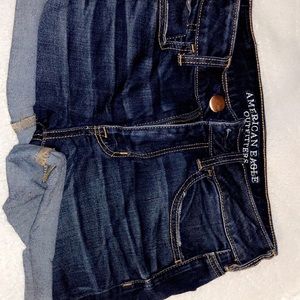 High Rise American Eagle Jean Shorts